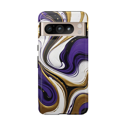 Purple and Gold Swirl 02