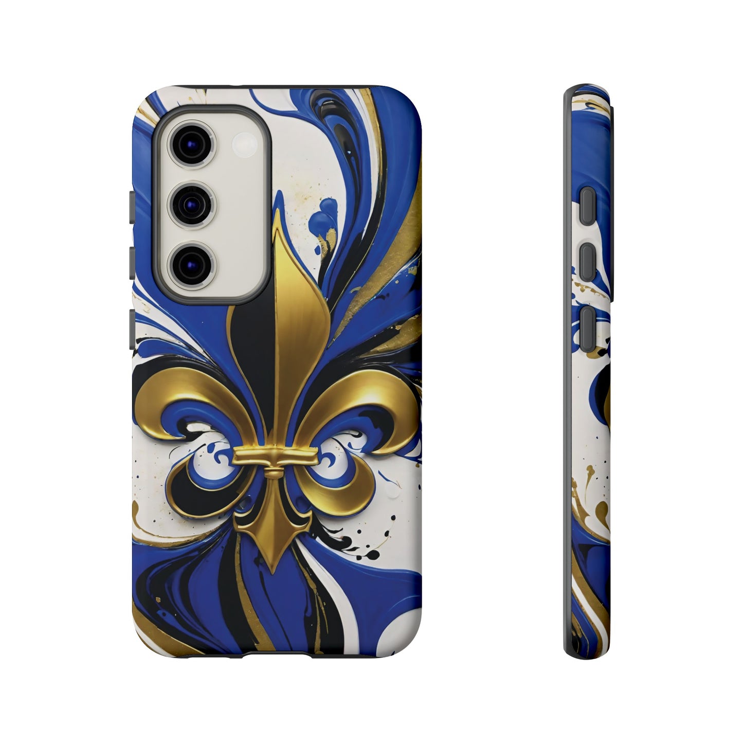 Blue and Gold Fleur-de-Lis 01