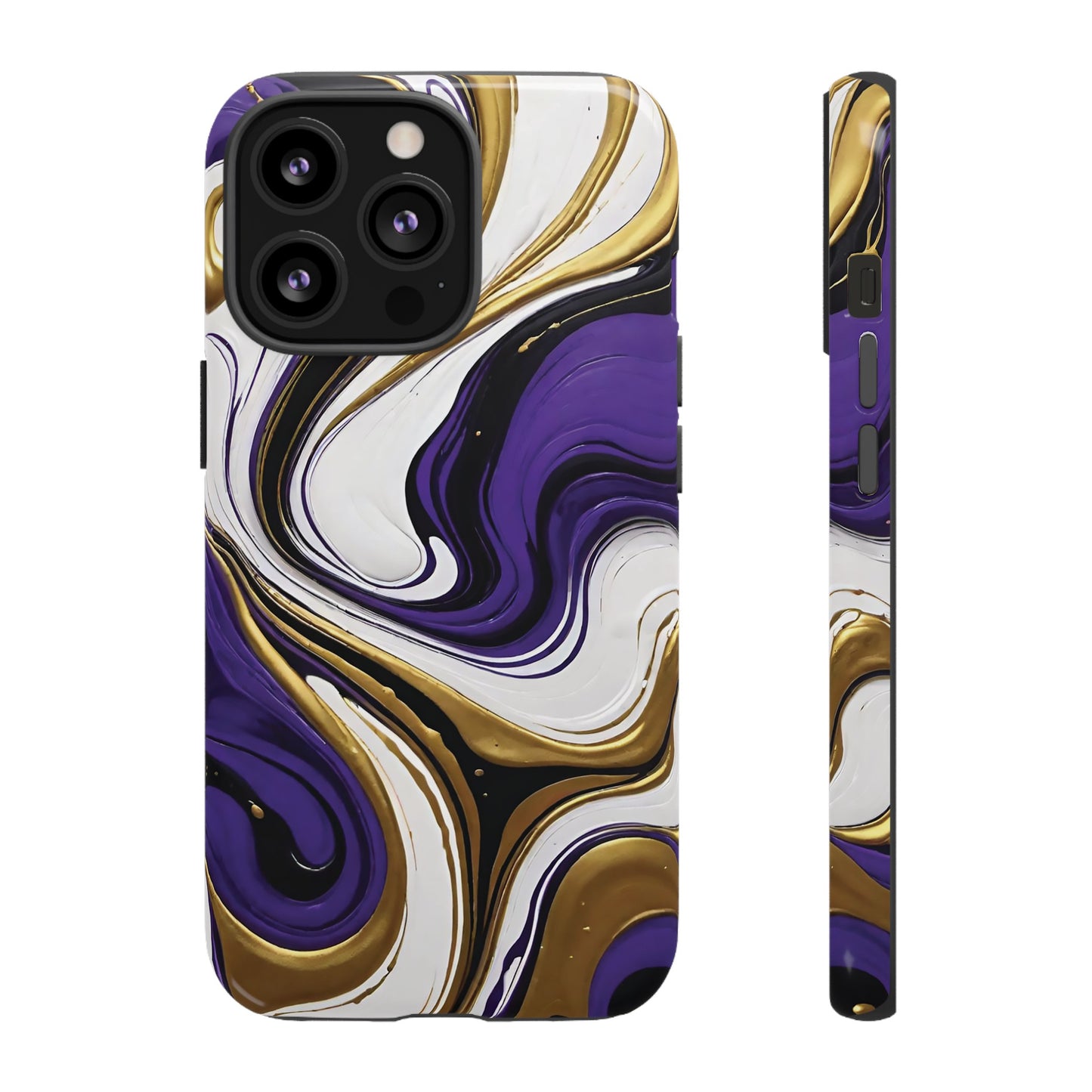 Purple and Gold Swirl 02