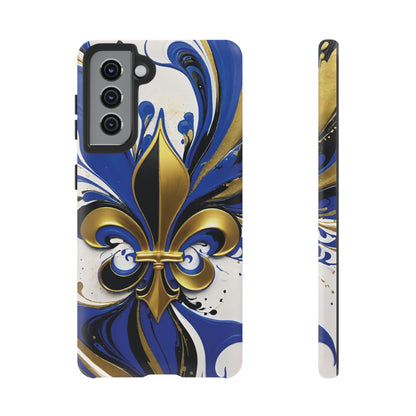 Blue and Gold Fleur-de-Lis 01