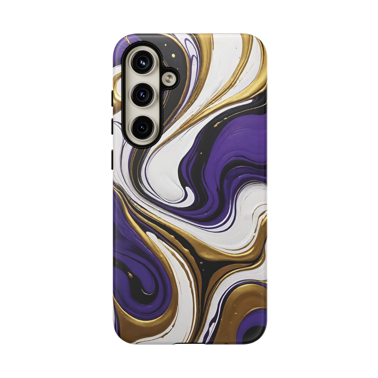 Purple and Gold Swirl 02