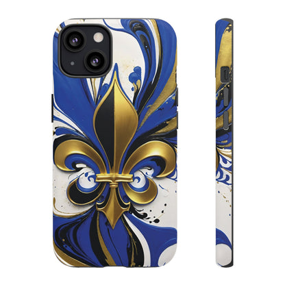 Blue and Gold Fleur-de-Lis 01