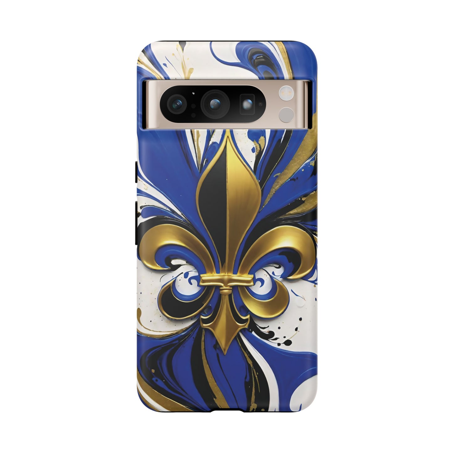 Blue and Gold Fleur-de-Lis 01