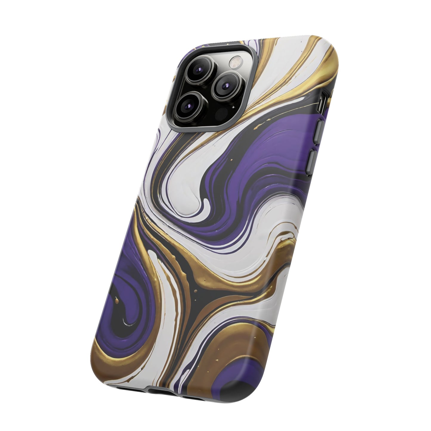 Purple and Gold Swirl 02