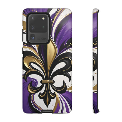 Purple and Gold Fleur-de-Lis 01