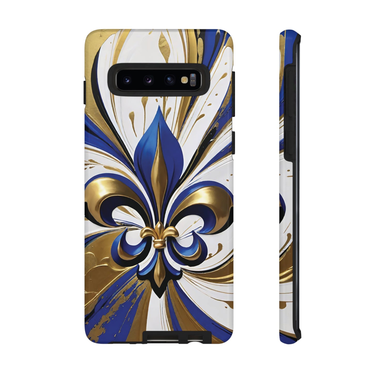 Blue and Gold Fleur-de-Lis 02