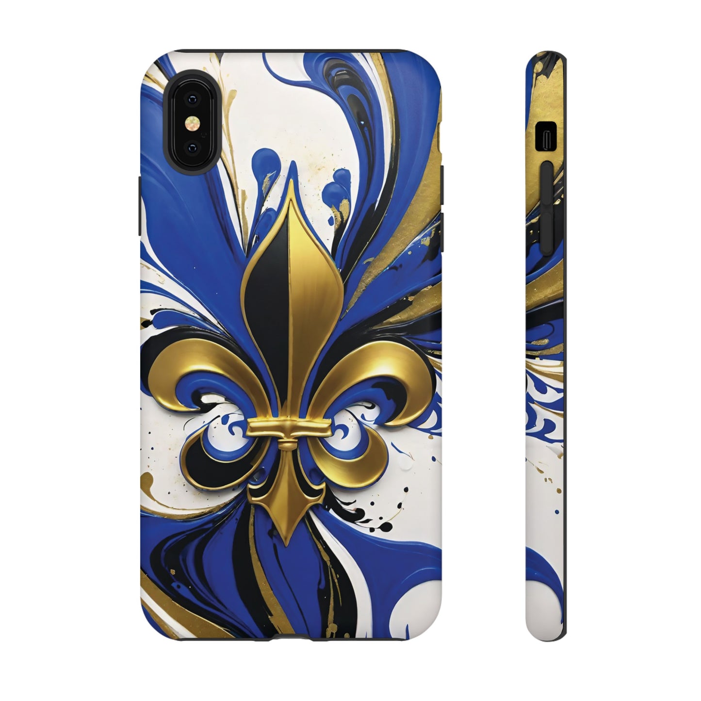 Blue and Gold Fleur-de-Lis 01