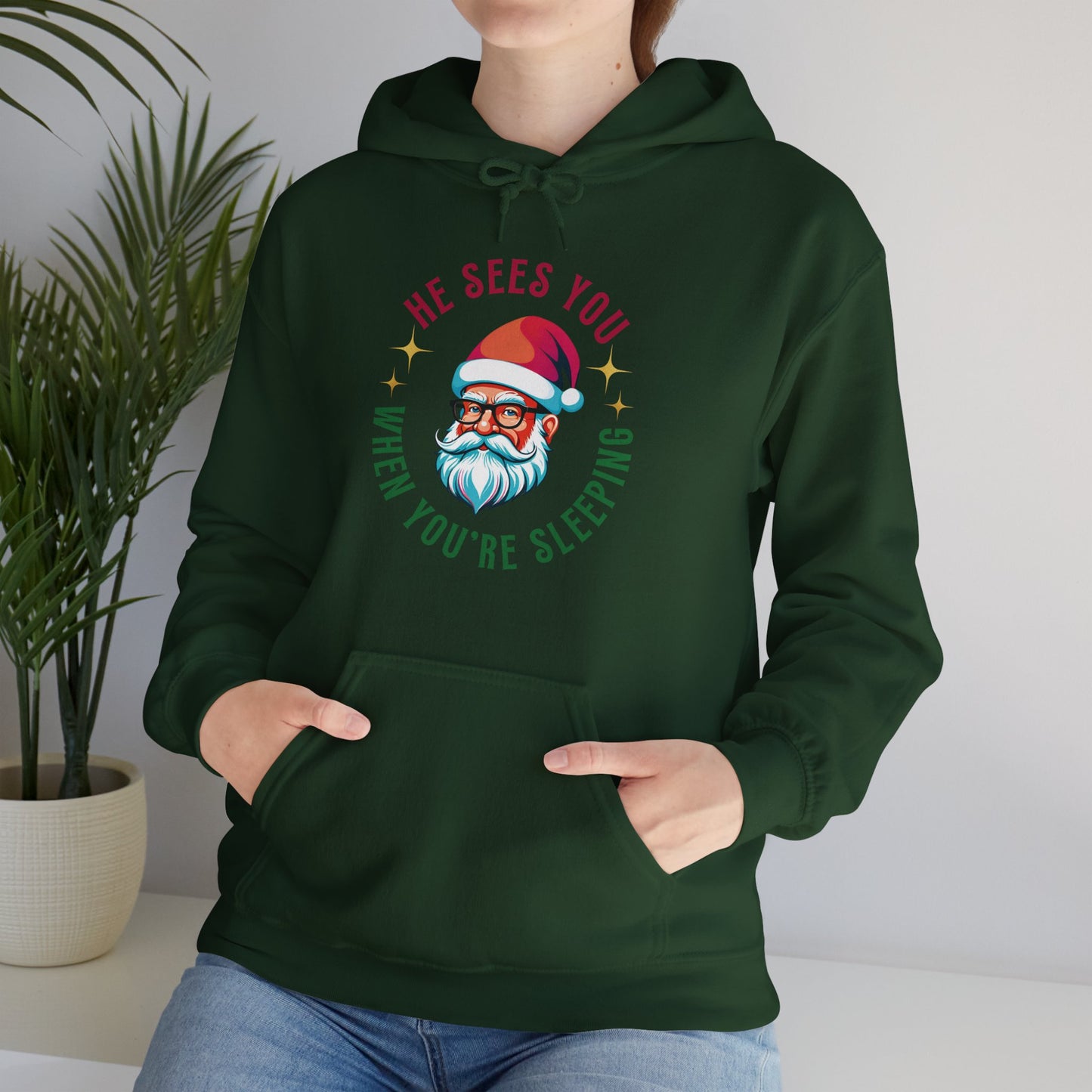 Santa's Always Watching (Unisex Hoodie)