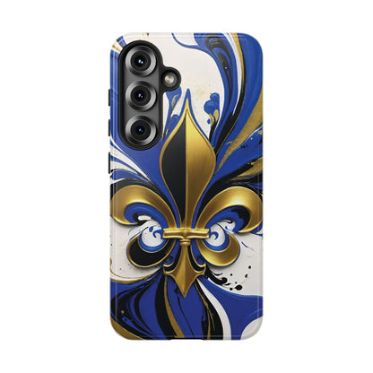 Blue and Gold Fleur-de-Lis 01