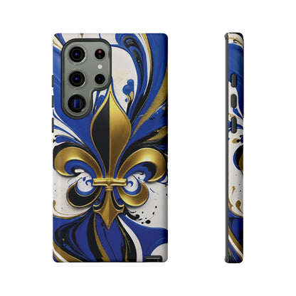 Blue and Gold Fleur-de-Lis 01