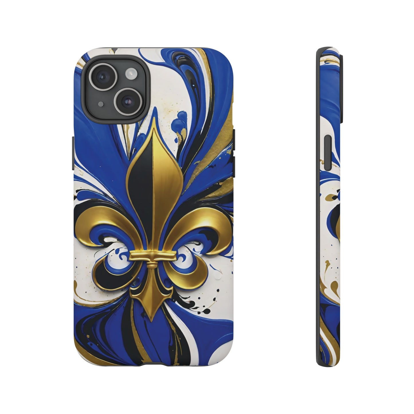 Blue and Gold Fleur-de-Lis 01