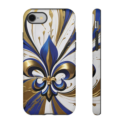 Blue and Gold Fleur-de-Lis 02