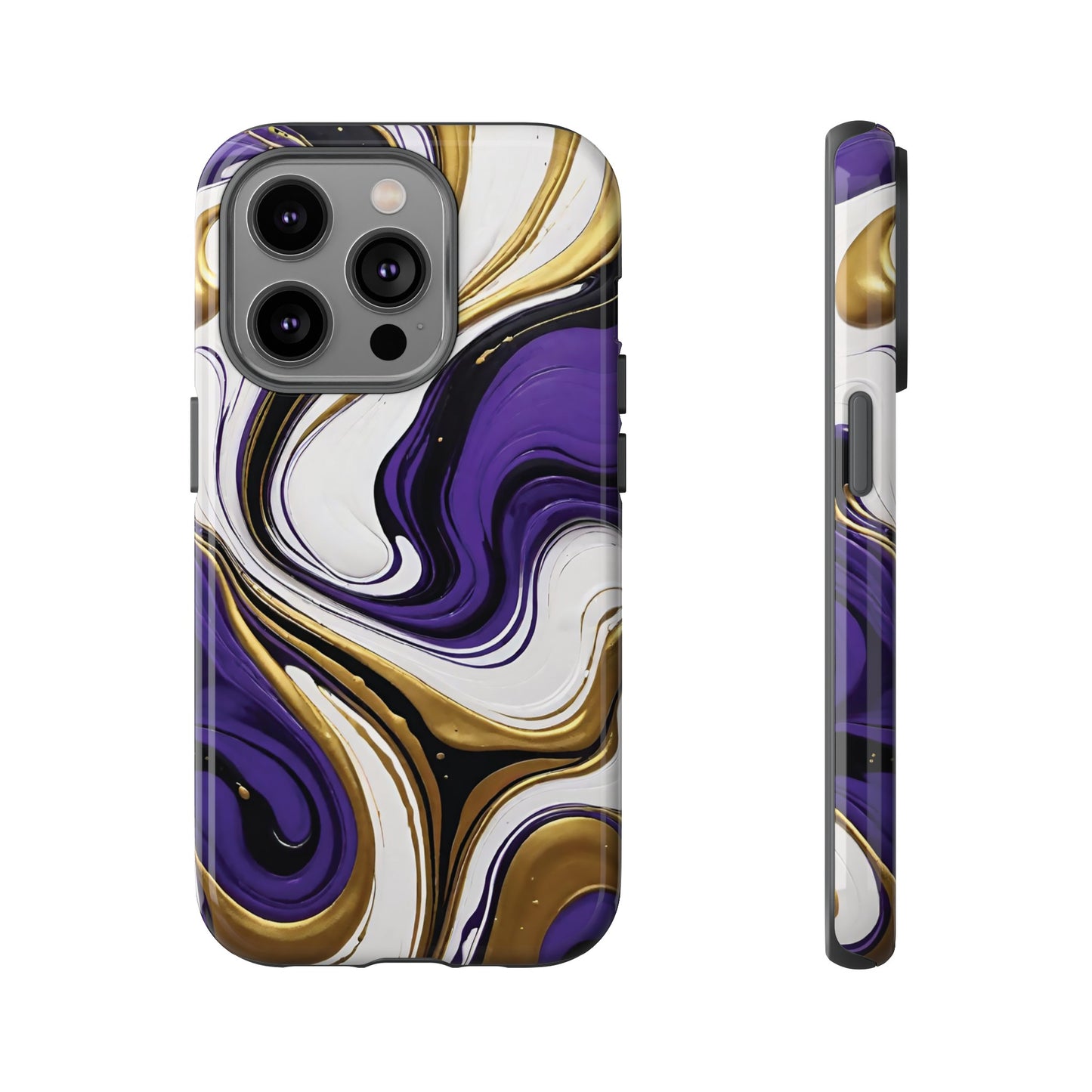 Purple and Gold Swirl 02