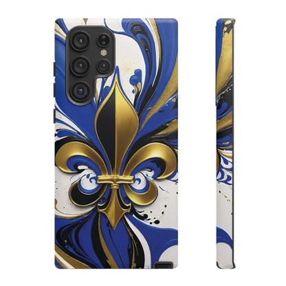 Blue and Gold Fleur-de-Lis 01