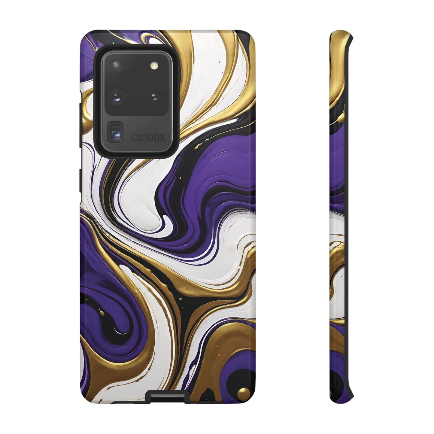 Purple and Gold Swirl 02