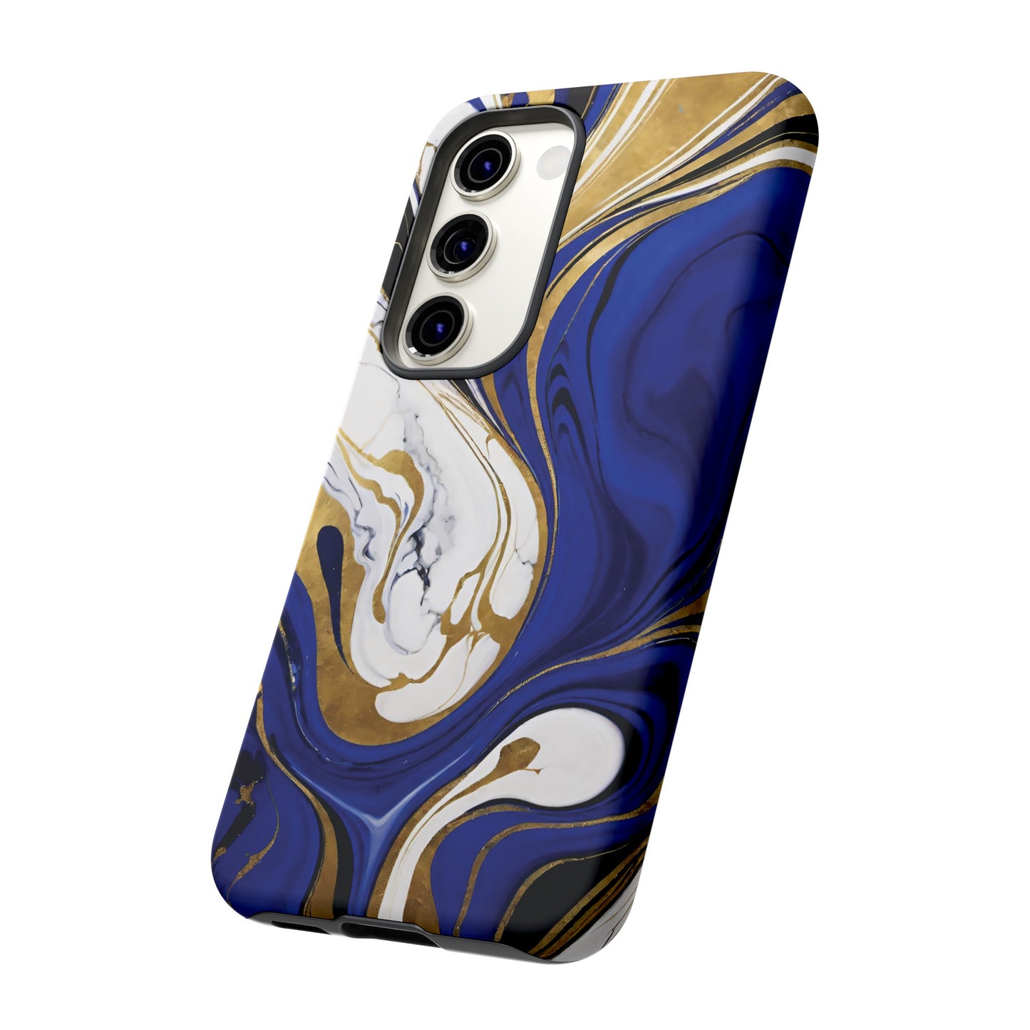 Blue and Gold Swirl 01
