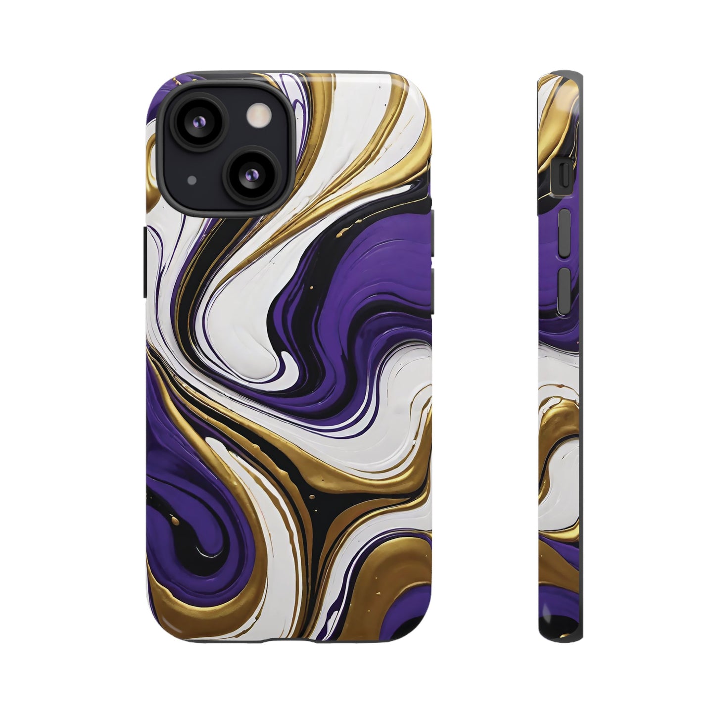 Purple and Gold Swirl 02