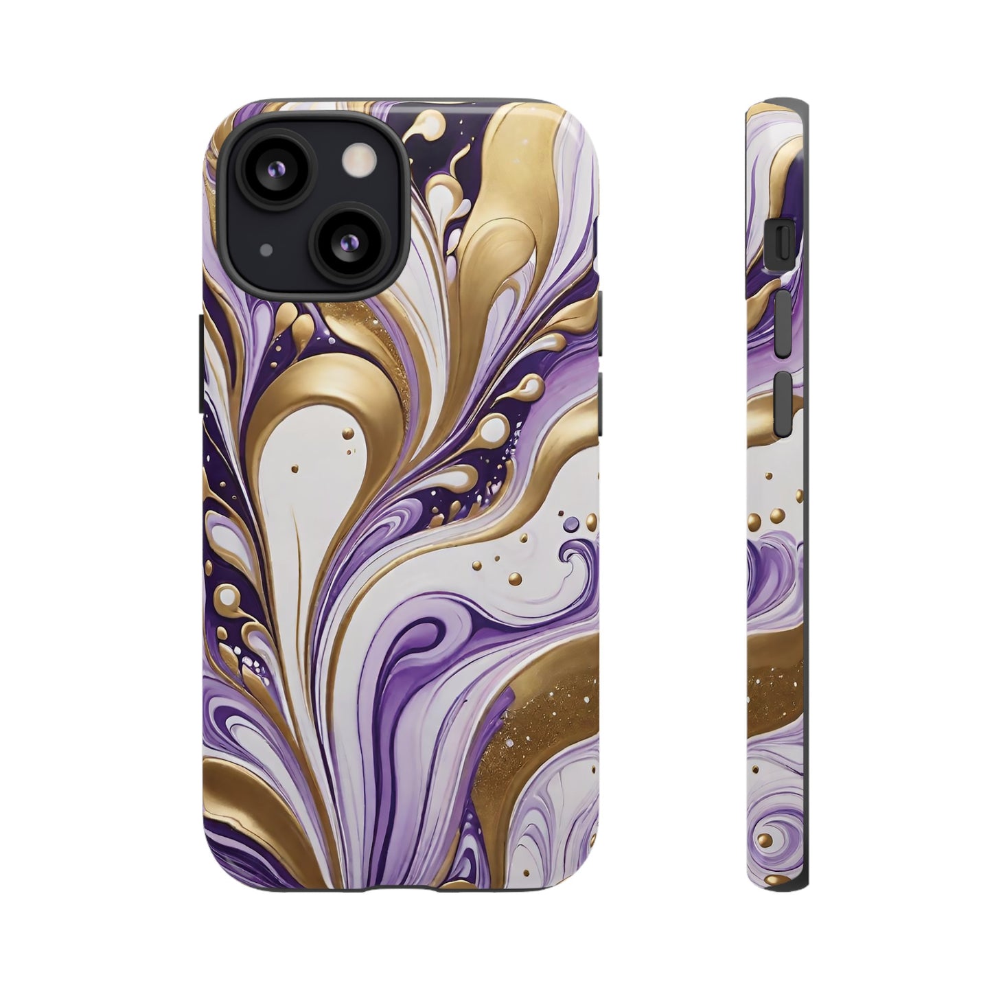 Purple and Gold Swirl 03