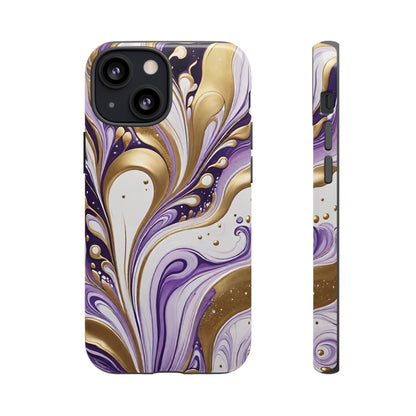 Purple and Gold Swirl 03