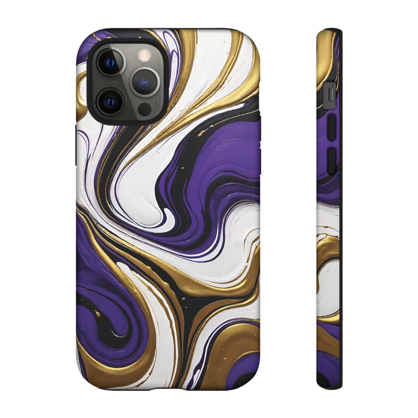 Purple and Gold Swirl 02