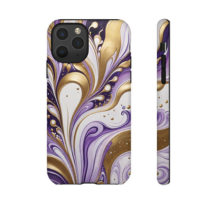 Purple and Gold Swirl 03