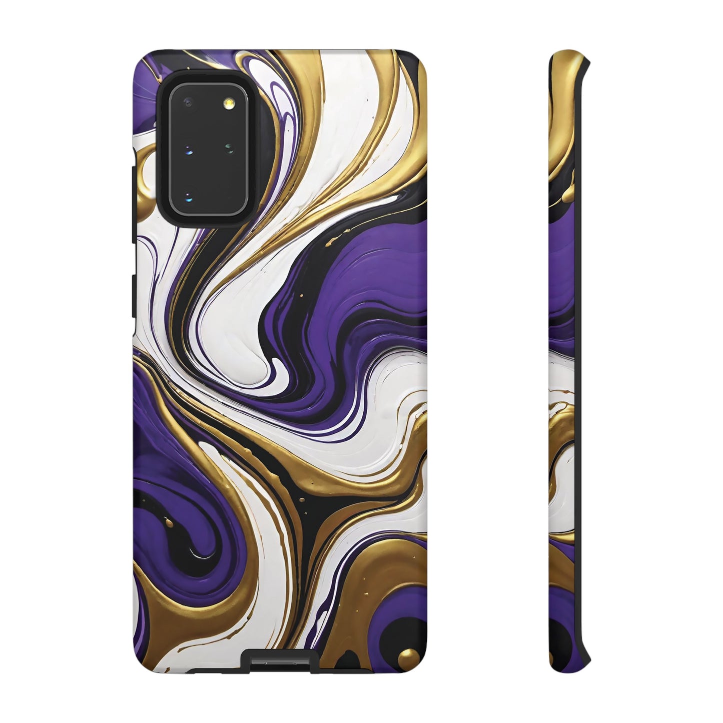 Purple and Gold Swirl 02