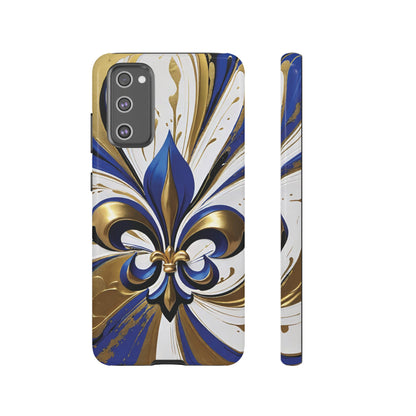 Blue and Gold Fleur-de-Lis 02