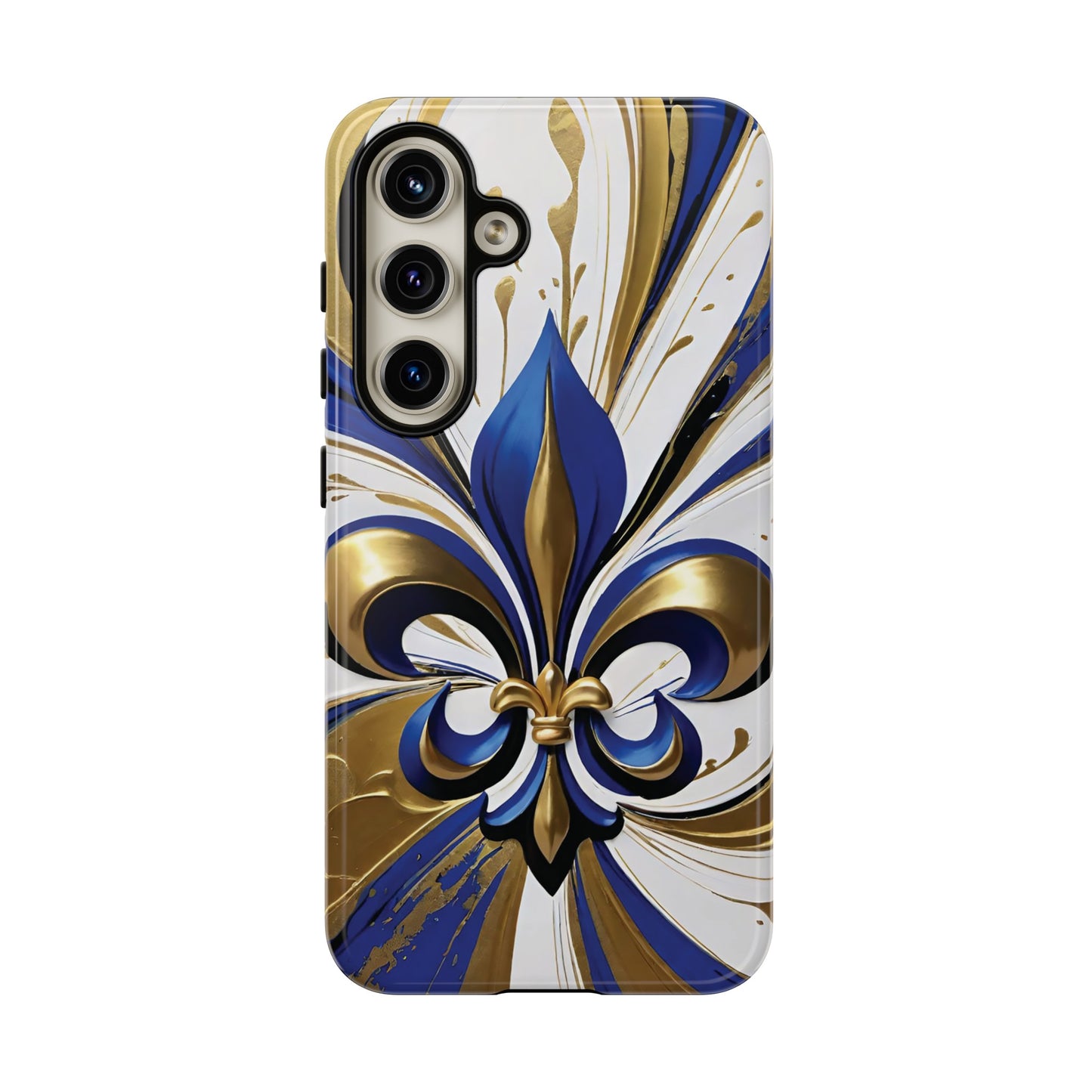 Blue and Gold Fleur-de-Lis 02