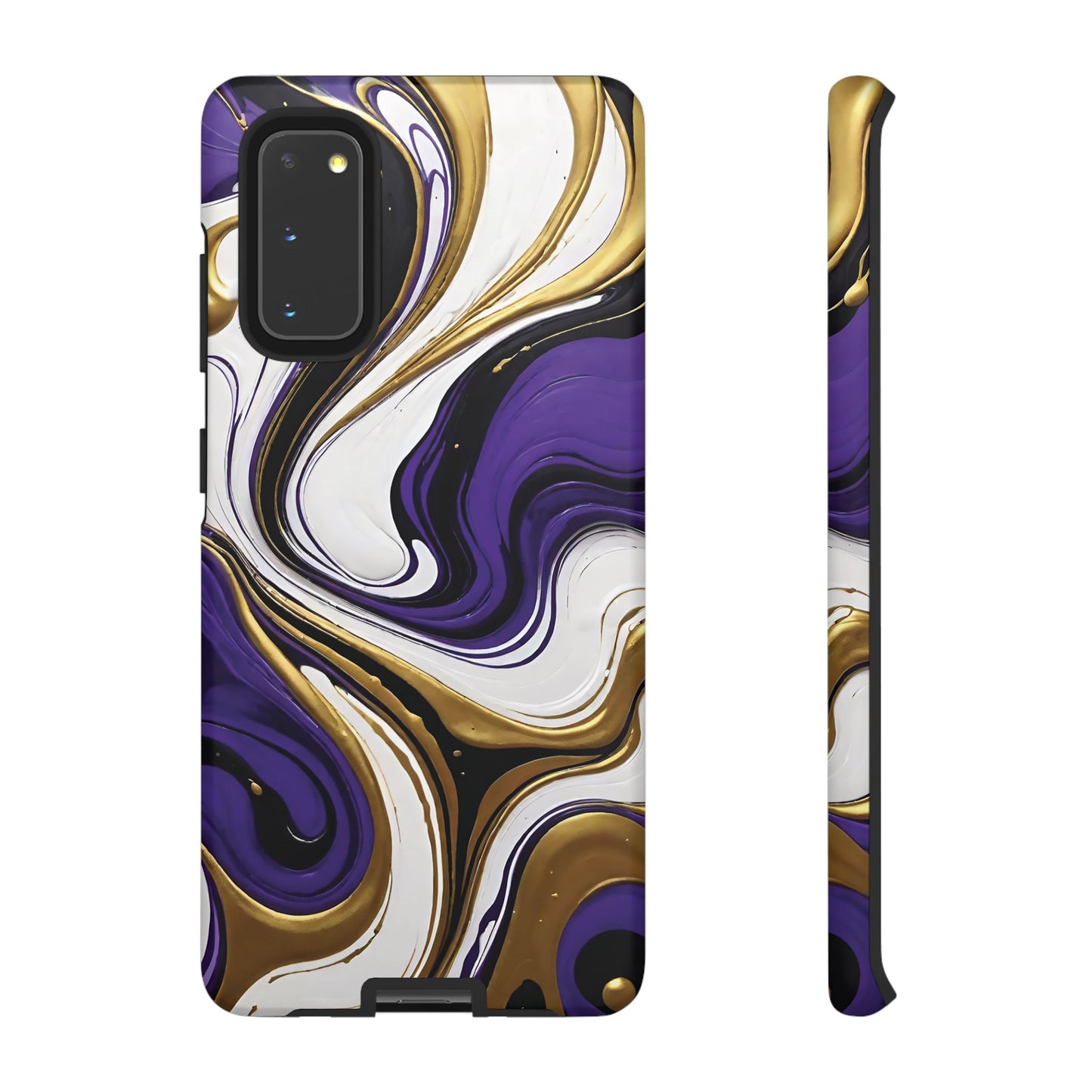 Purple and Gold Swirl 02