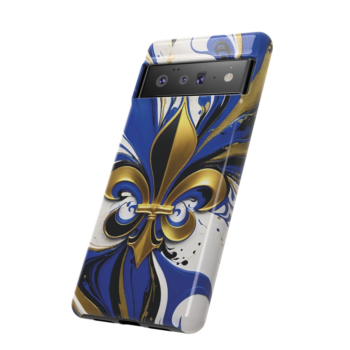 Blue and Gold Fleur-de-Lis 01