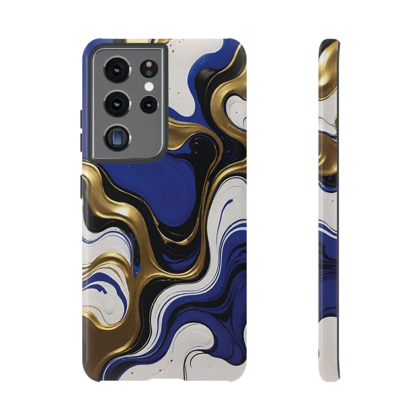 Blue and Gold Swirl 03