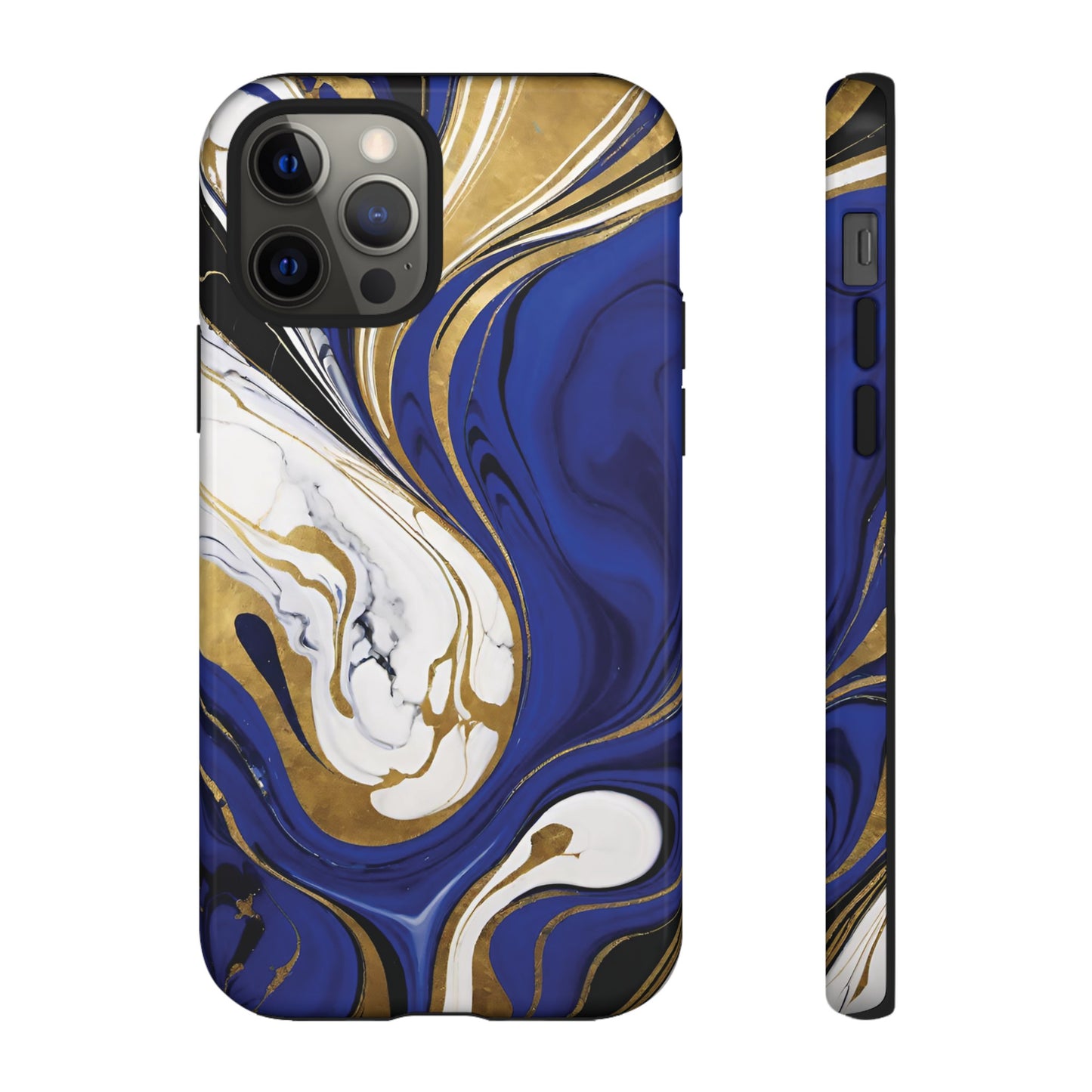 Blue and Gold Swirl 01