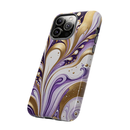 Purple and Gold Swirl 03