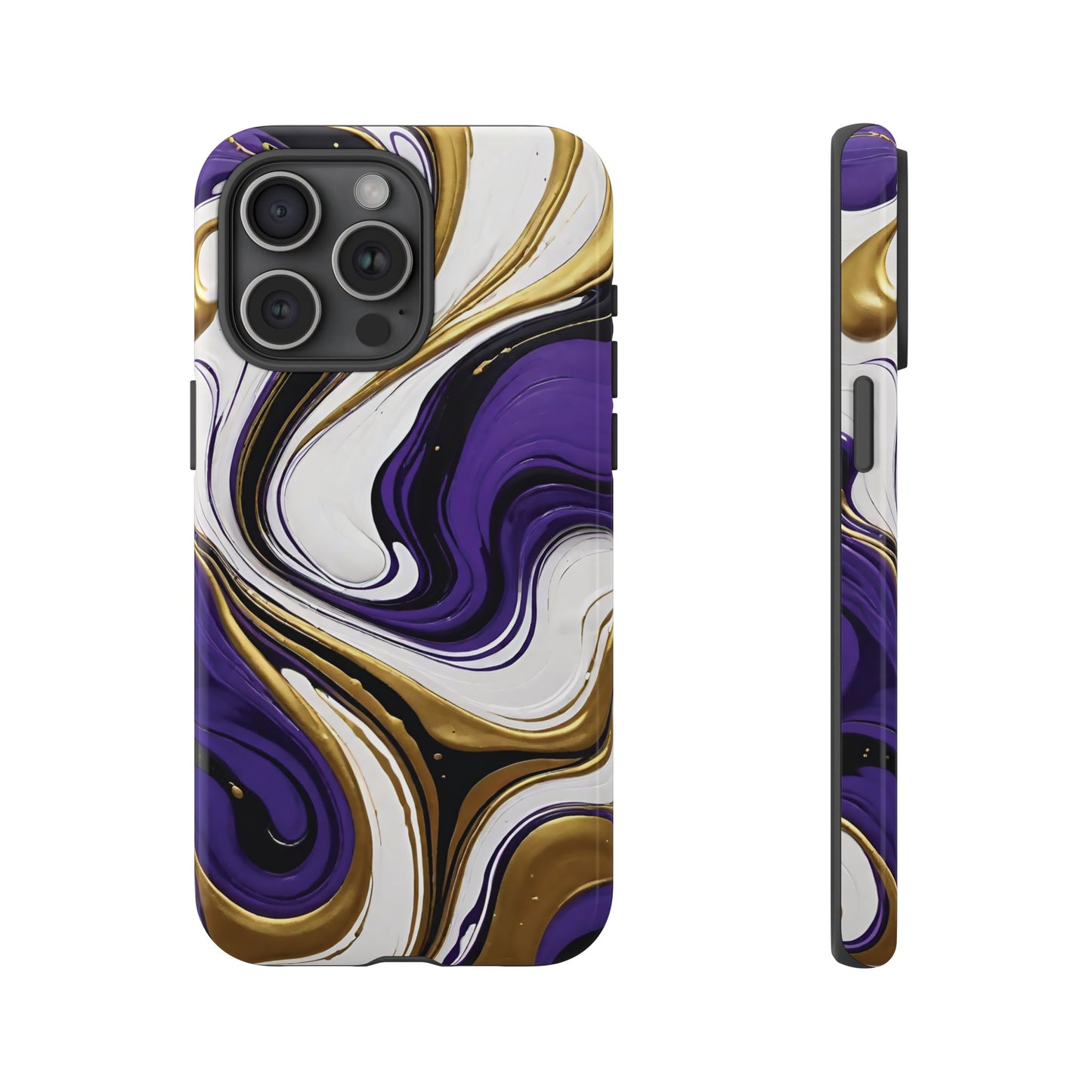 Purple and Gold Swirl 02