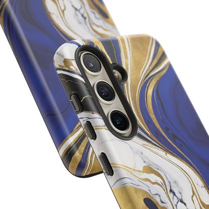 Blue and Gold Swirl 01