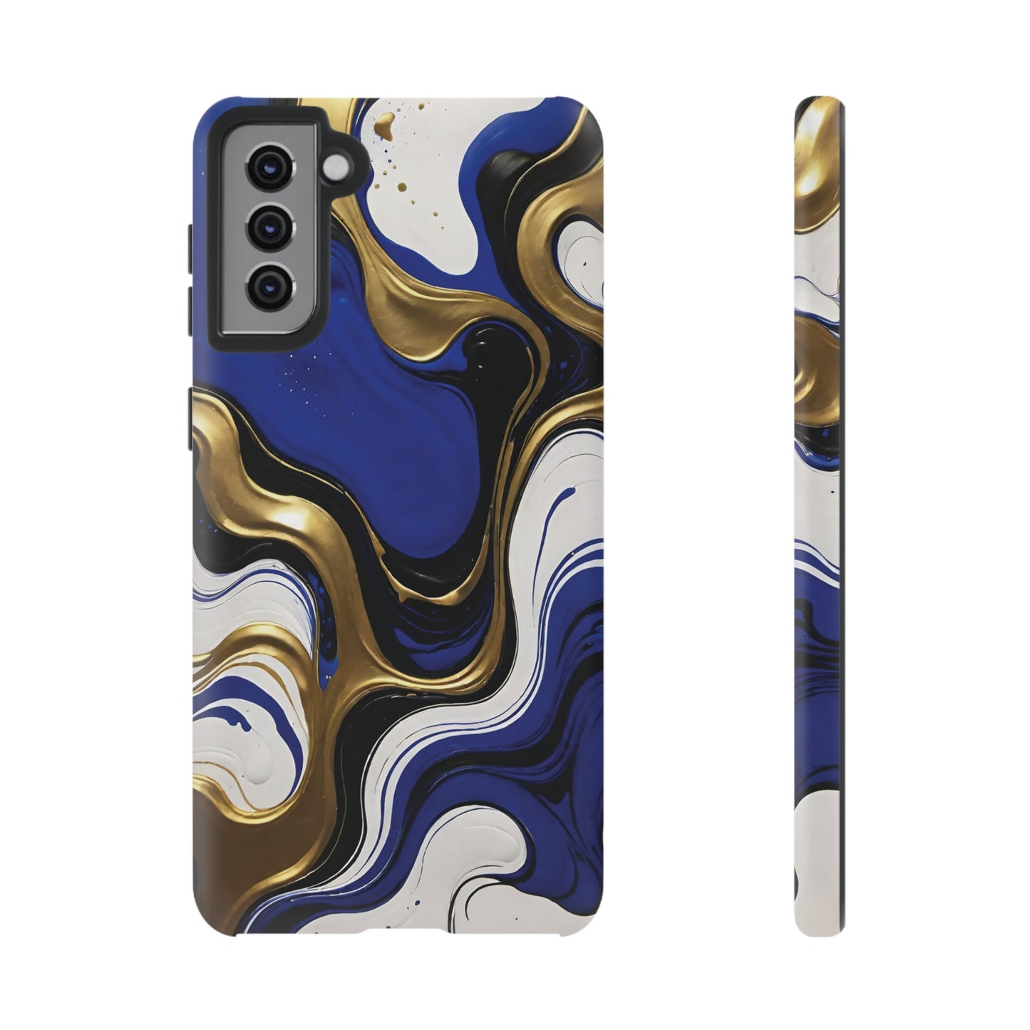 Blue and Gold Swirl 03