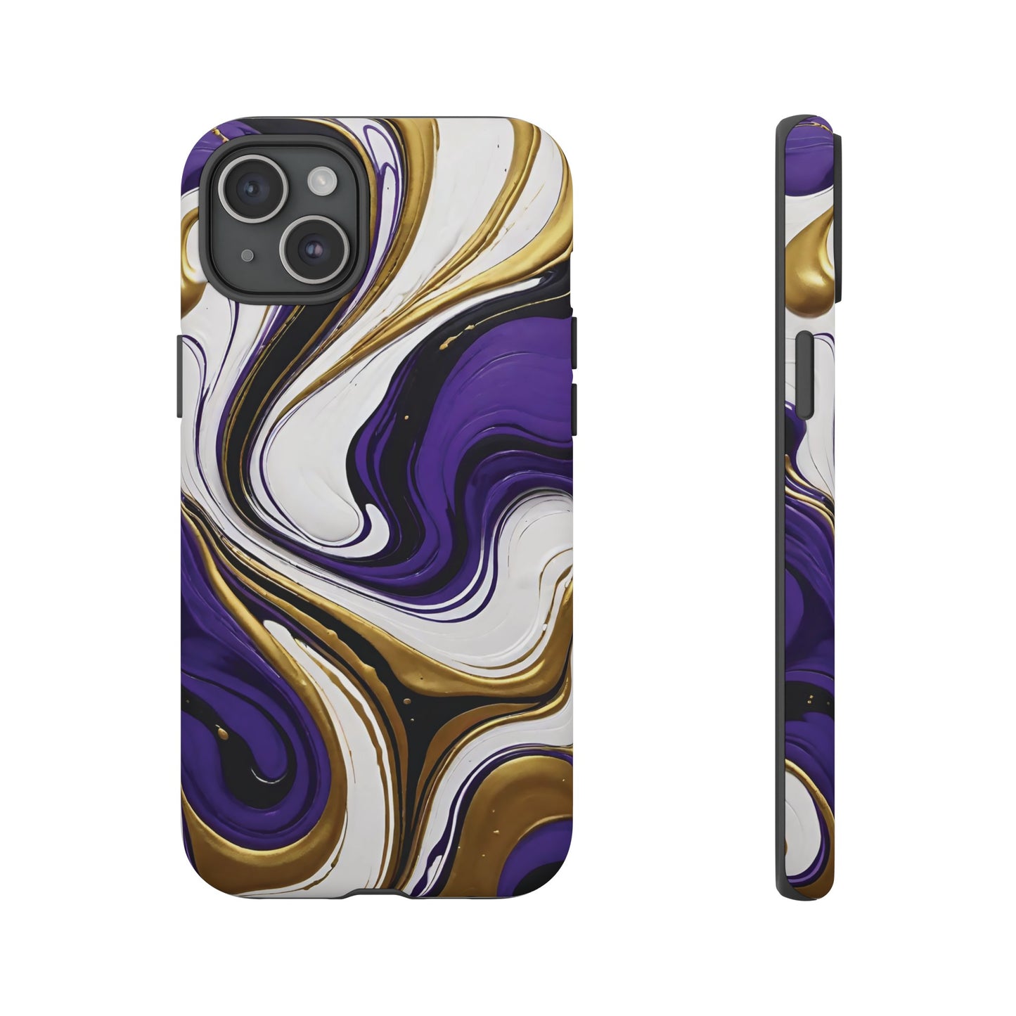 Purple and Gold Swirl 02