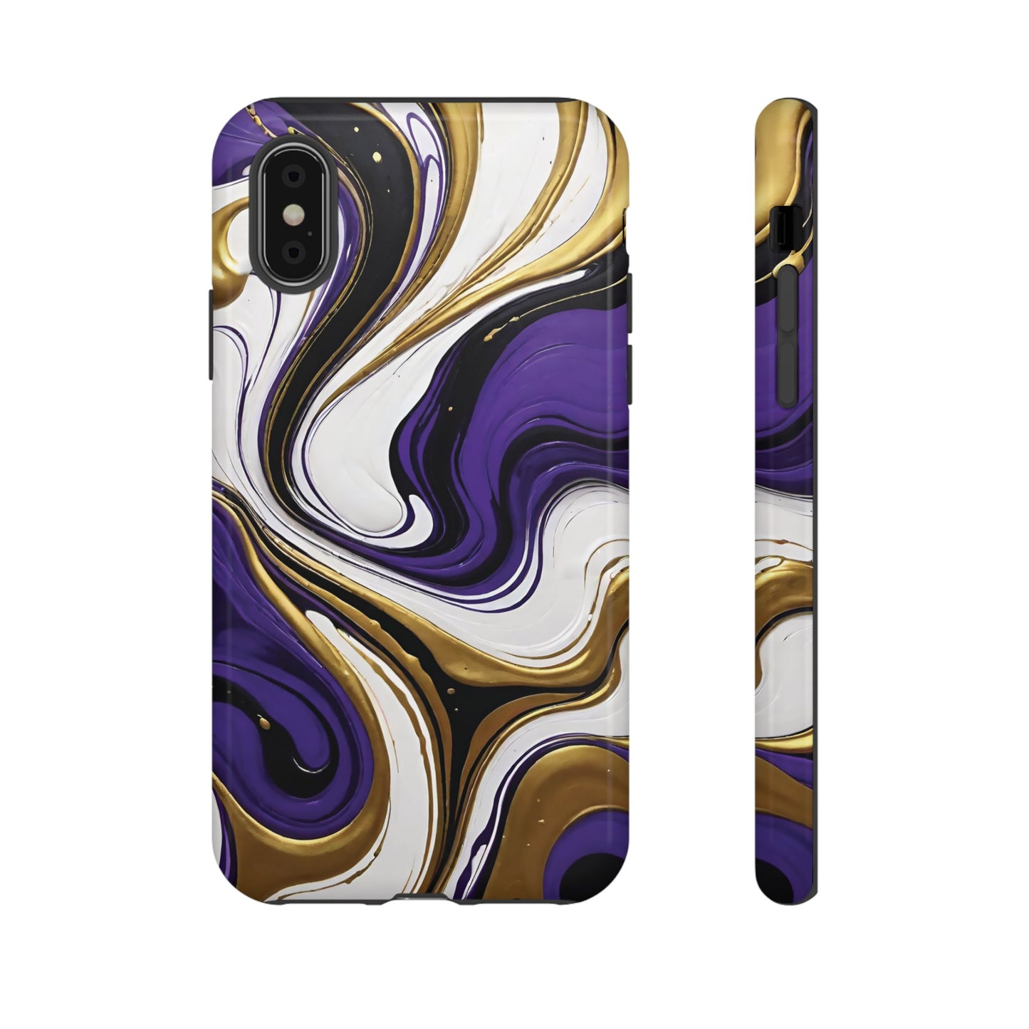 Purple and Gold Swirl 02