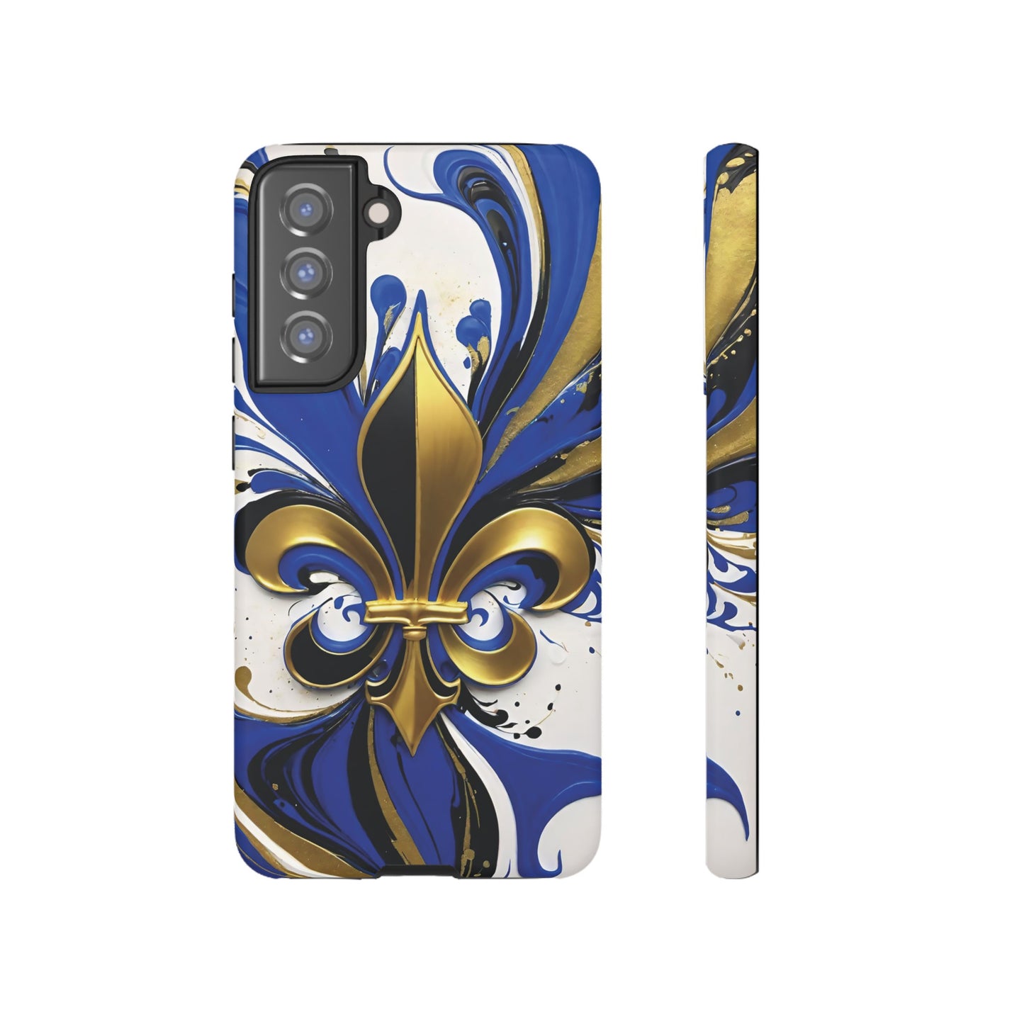 Blue and Gold Fleur-de-Lis 01