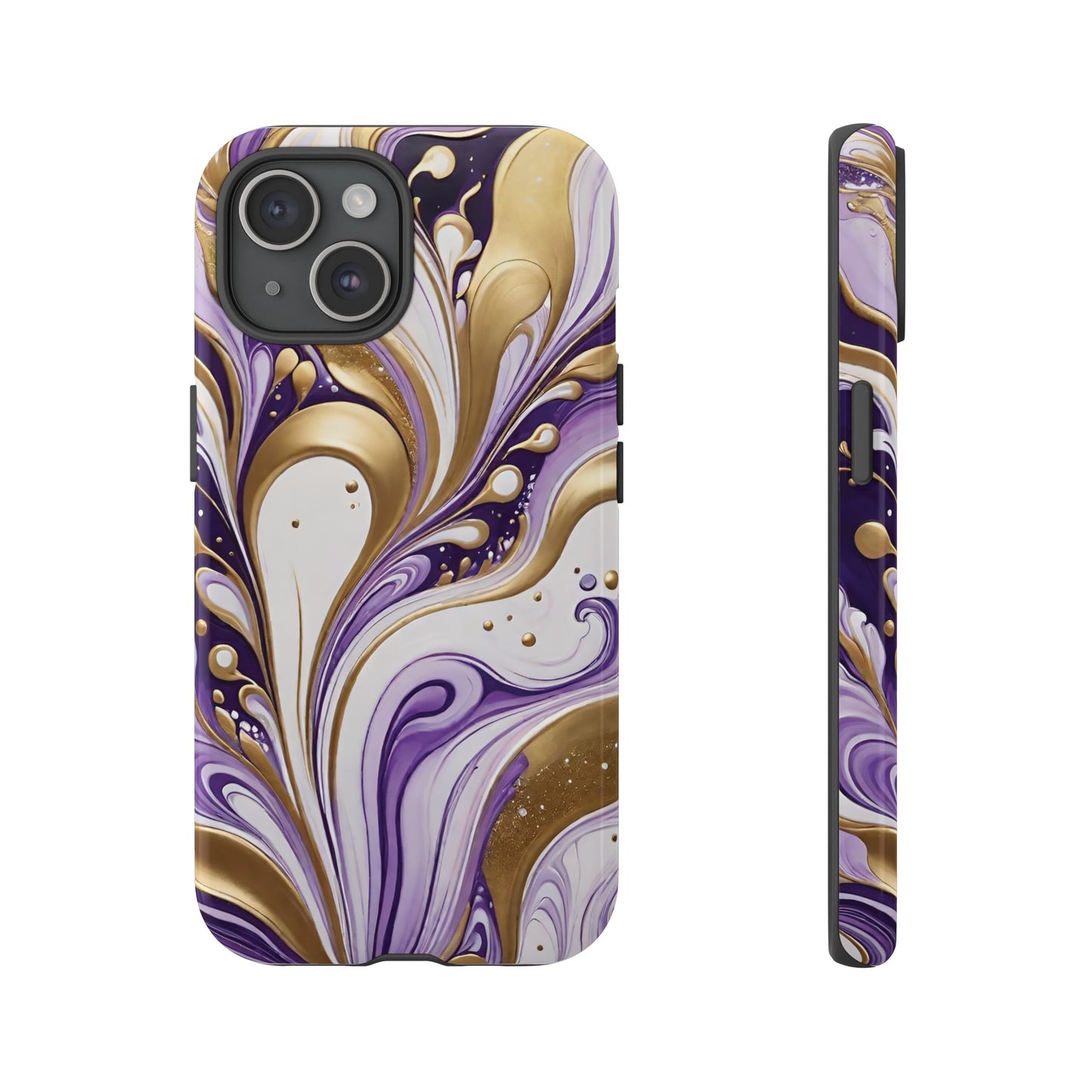 Purple and Gold Swirl 03