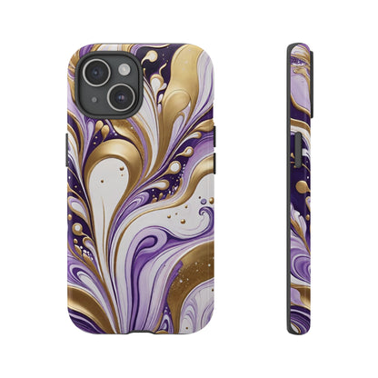 Purple and Gold Swirl 03