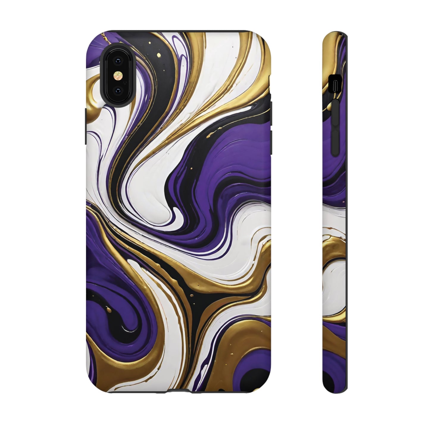 Purple and Gold Swirl 02