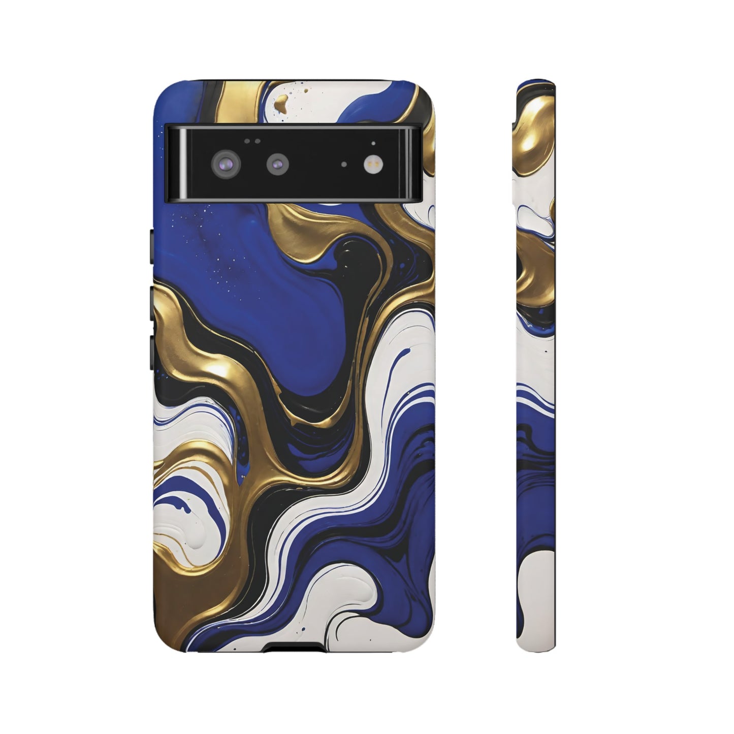 Blue and Gold Swirl 03