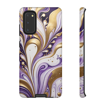 Purple and Gold Swirl 03