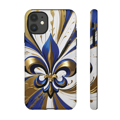 Blue and Gold Fleur-de-Lis 02