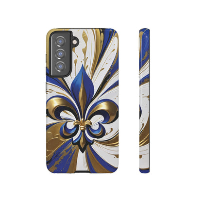 Blue and Gold Fleur-de-Lis 02