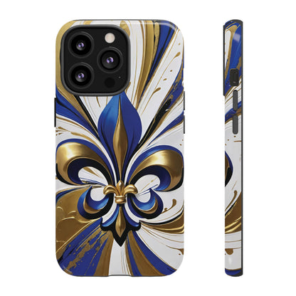 Blue and Gold Fleur-de-Lis 02