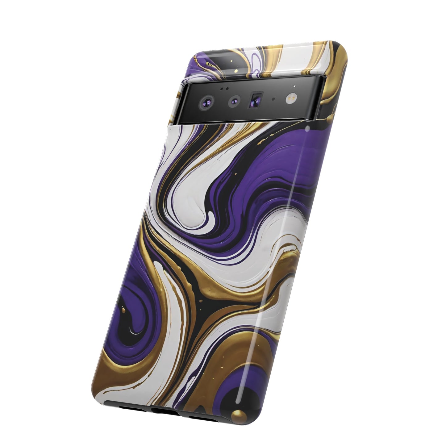 Purple and Gold Swirl 02