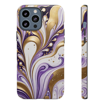 Purple and Gold Swirl 03