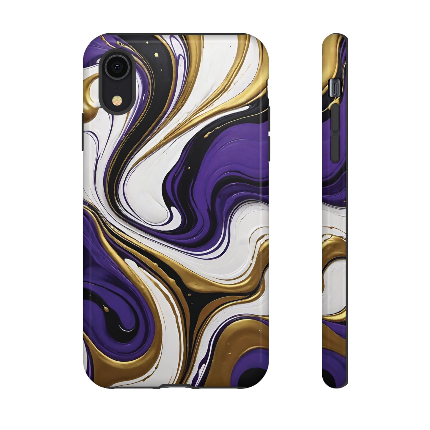 Purple and Gold Swirl 02